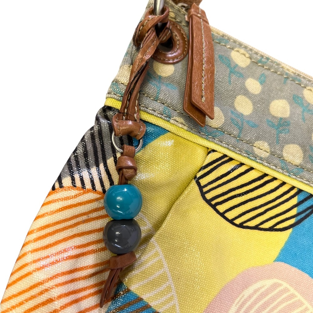 Fossil Key Per Coated Canvas Crossbody Purse Bag - image 2